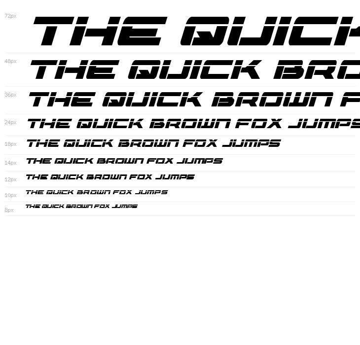 Vorpal Bold Italic Waterfall