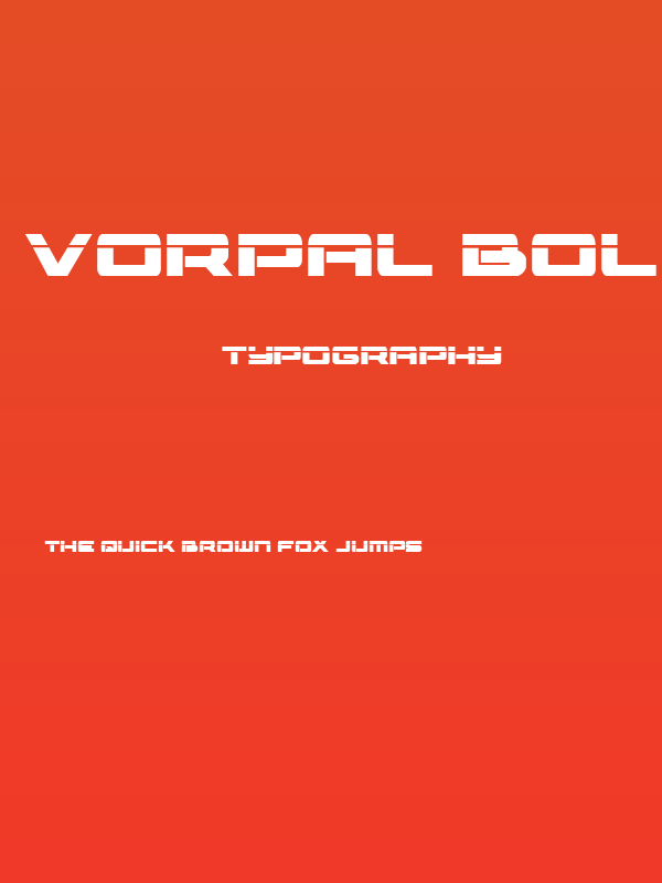Vorpal Bold Poster
