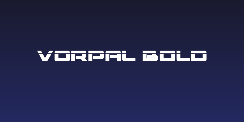 Vorpal Bold Social Header