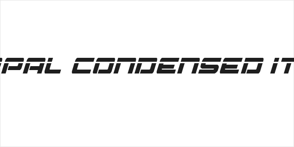 Vorpal Condensed Italic Logo