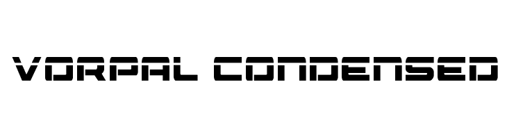 Vorpal Condensed  Free Fonts Download