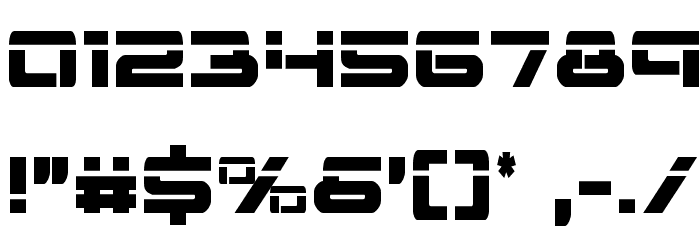 Vorpal Condensed Font OTHER CHARS