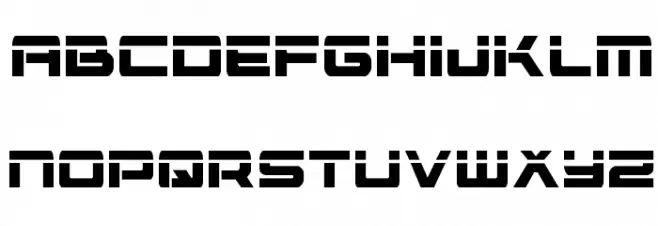 Vorpal Condensed Caratteri MAIUSCOLE
