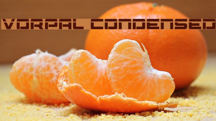 Vorpal Condensed Font examples