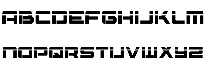 Vorpal Condensed Font LOWERCASE