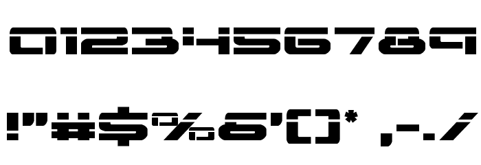 Vorpal Expanded Font OTHER CHARS