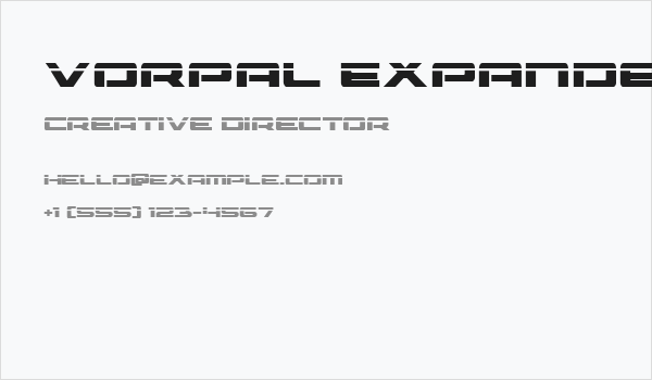 Vorpal Expanded Business Card