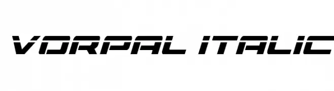 Vorpal Italic  Fuentes Gratis Descargar