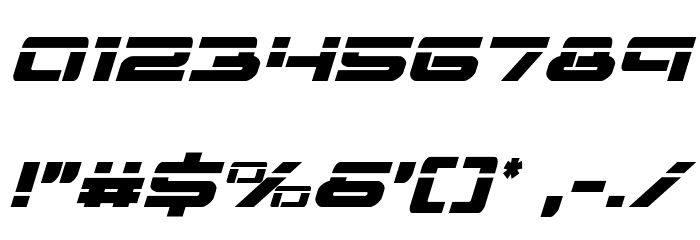 Vorpal Italic Font OTHER CHARS