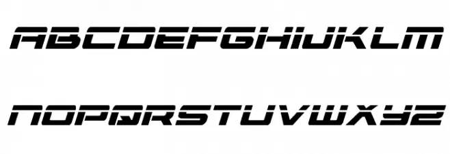 Vorpal Italic Caratteri MAIUSCOLE