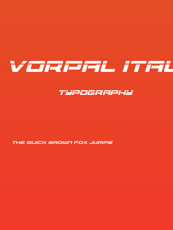 Vorpal Italic Poster
