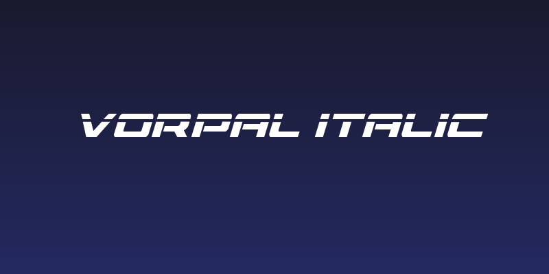 Vorpal Italic Social Header