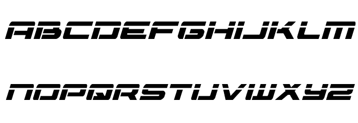 Vorpal Italic Font LOWERCASE
