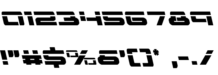 Vorpal Leftalic Font OTHER CHARS