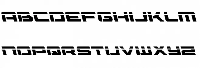 Vorpal Leftalic Font LOWERCASE