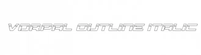 Vorpal Outline Italic  Fuentes Gratis Descargar