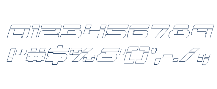 Vorpal Outline Italic Other Characters