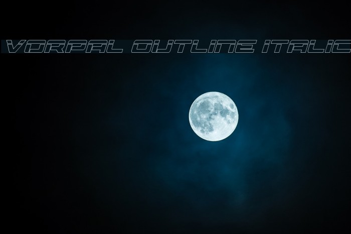 Vorpal Outline Italic Example 2