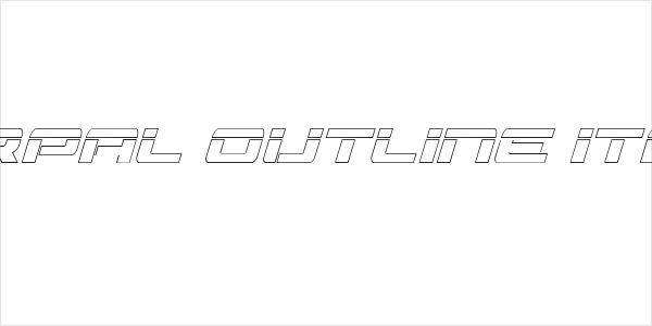 Vorpal Outline Italic Logo