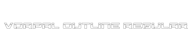 Vorpal Outline Regular  フリーフォントのダウンロード