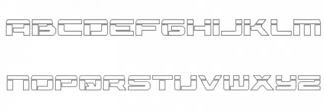 Vorpal Outline Regular Polices MINUSCULES