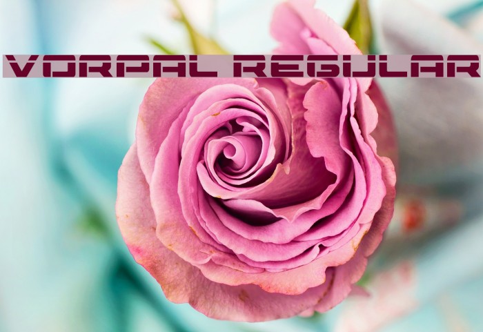 Vorpal Regular Font examples