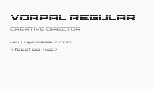 Vorpal Regular Business Card