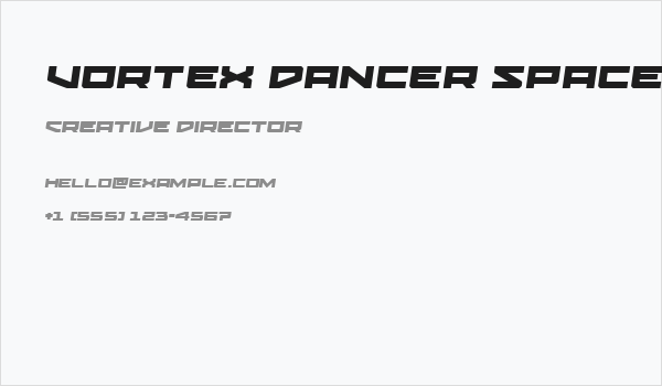 Vortex Dancer Spaced SlightIta Business Card