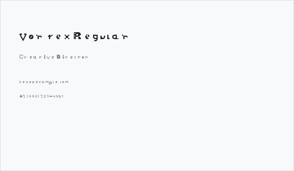 Vortex Regular Business Card