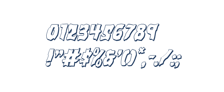 Vorvolaka 3D Italic Other Characters