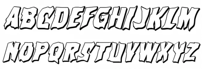 Vorvolaka 3D Italic Fuentes MAYÚSCULAS