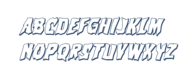 Vorvolaka 3D Italic Lowercase