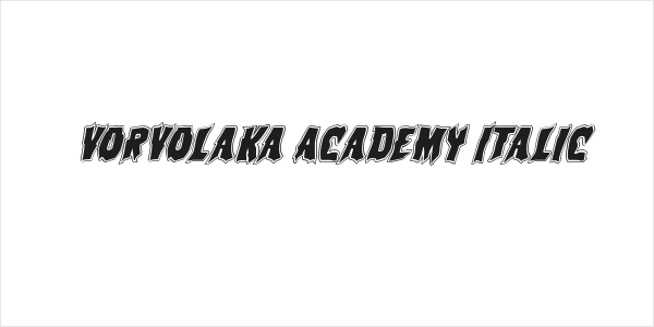 Vorvolaka Academy Italic Logo