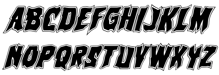 Vorvolaka Academy Italic Font LOWERCASE