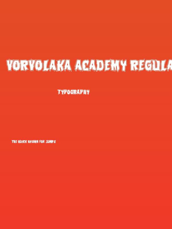 Vorvolaka Academy Regular Poster