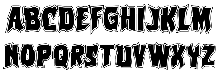Vorvolaka Academy Regular Font LOWERCASE