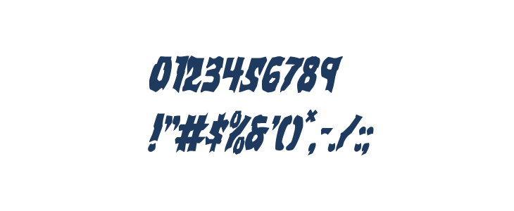 Vorvolaka Condensed Italic Other Characters