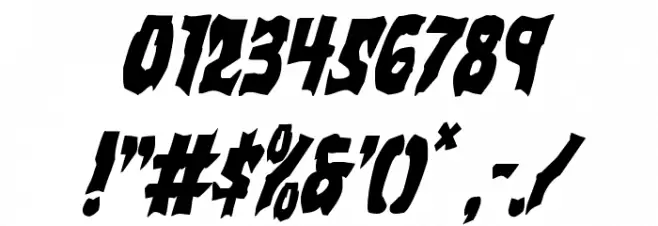 Vorvolaka Condensed Italic Font OTHER CHARS