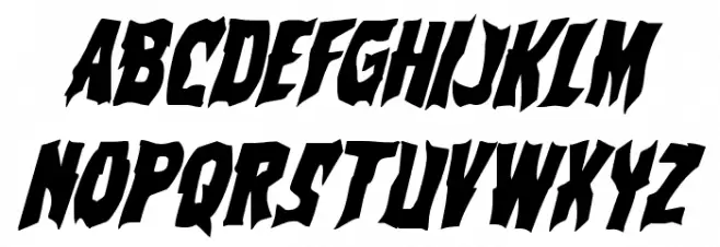 Vorvolaka Condensed Italic फ़ॉन्ट अपरकेस