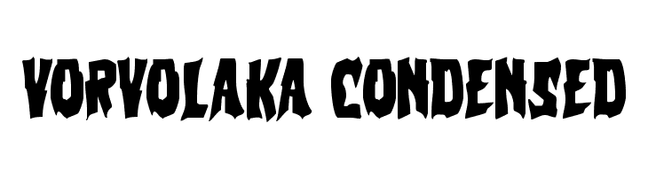 Vorvolaka Condensed  フリーフォントのダウンロード