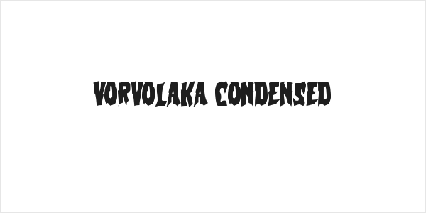 Vorvolaka Condensed Logo