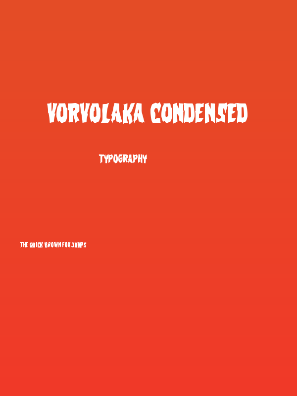Vorvolaka Condensed Poster