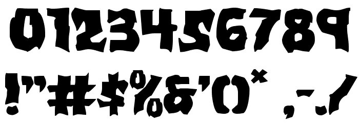 Vorvolaka Expanded Font OTHER CHARS
