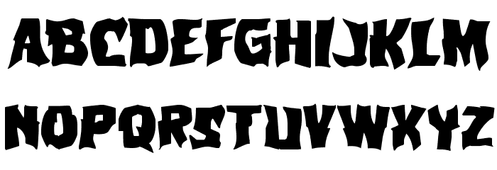 Vorvolaka Expanded Font LOWERCASE
