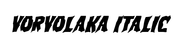 Vorvolaka Italic  les polices de caractères gratuit tlcharger