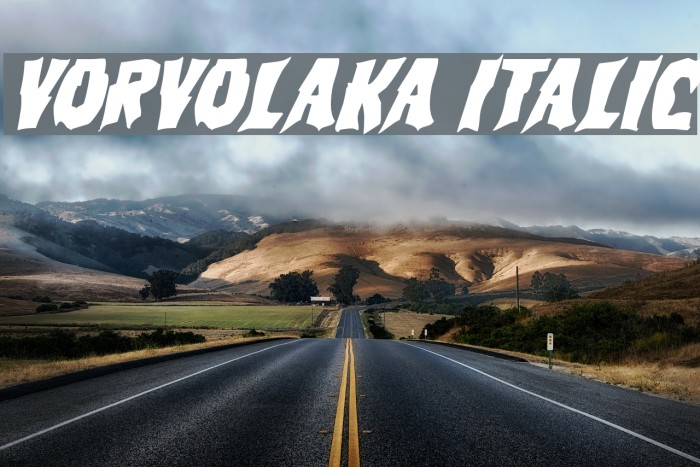 Vorvolaka Italic Example 2