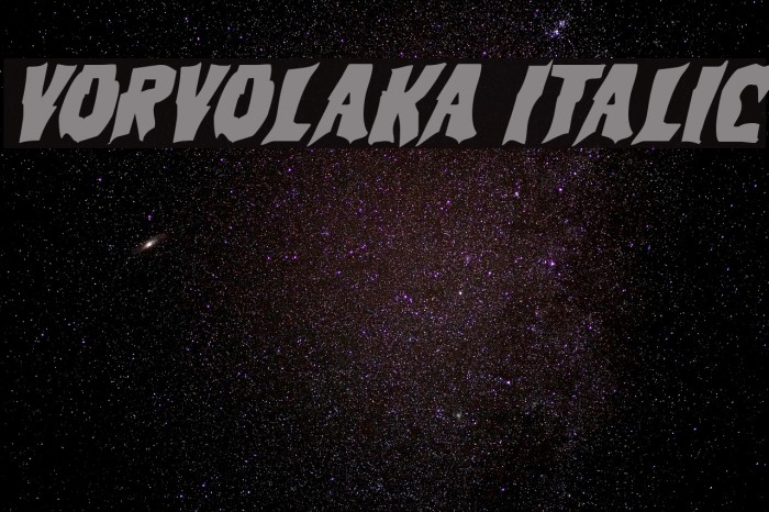 Vorvolaka Italic Example 3