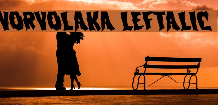 Vorvolaka Leftalic Font examples
