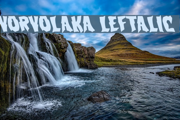 Vorvolaka Leftalic Font examples