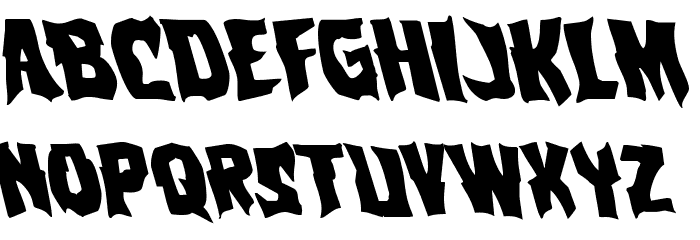 Vorvolaka Leftalic Font LOWERCASE